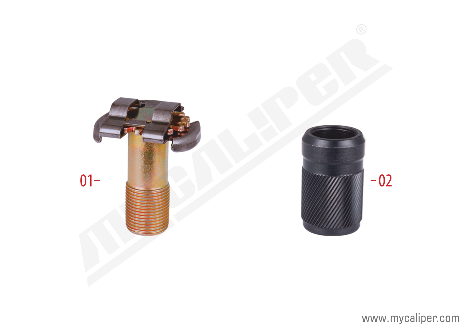 Brake Adjusting Bolt & Bush (Thin Teeth) 