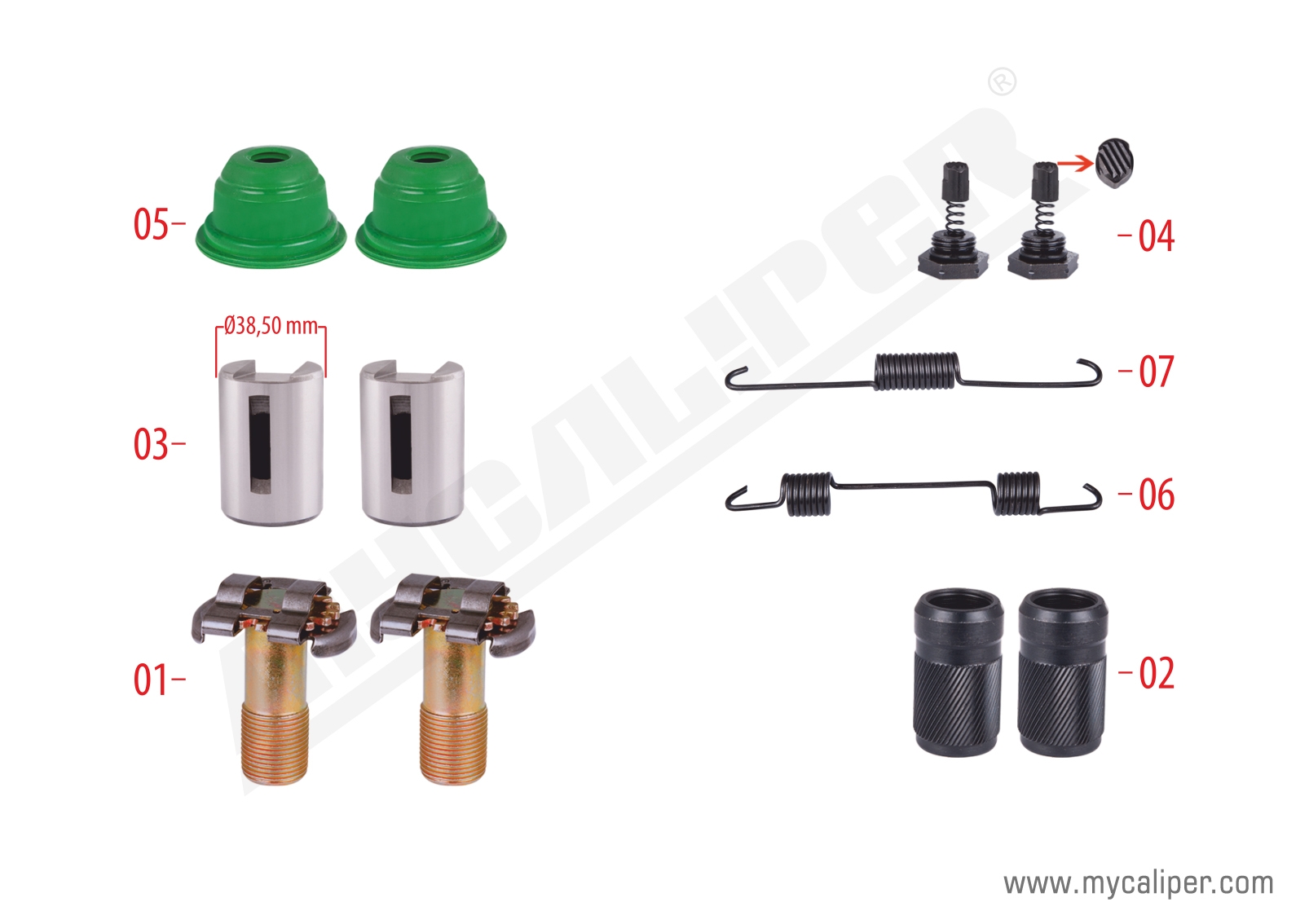 Brake Adjusting Repair Kit (Thin Teeth) 