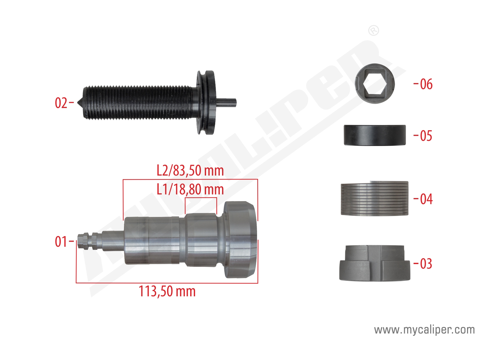 Caliper Adjusting Mechanism