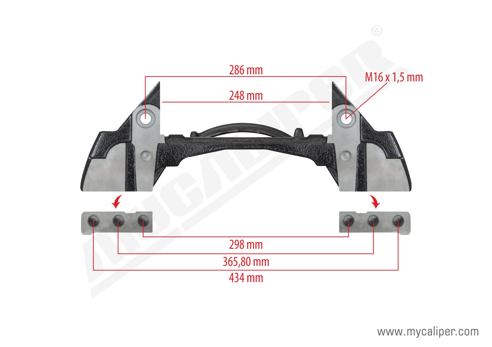 Knorr 22 Inch Bpw Type Caliper Carrier 