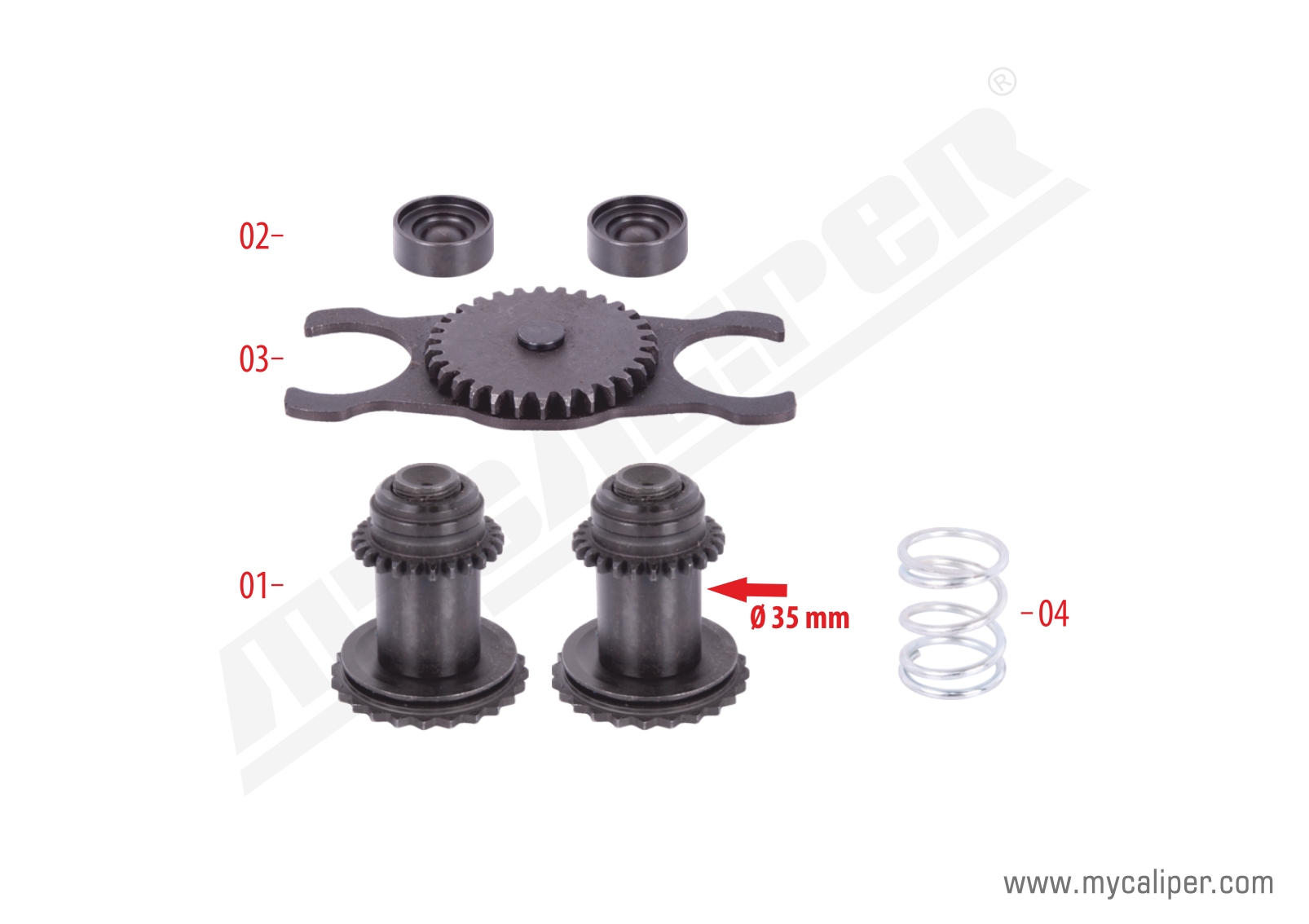 Caliper Adjusting Mechanism (Right) 