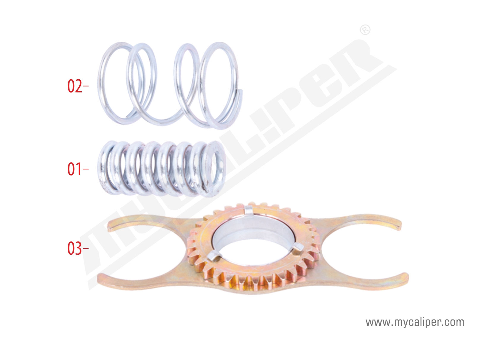 Caliper Gear & Spring Repair Kit