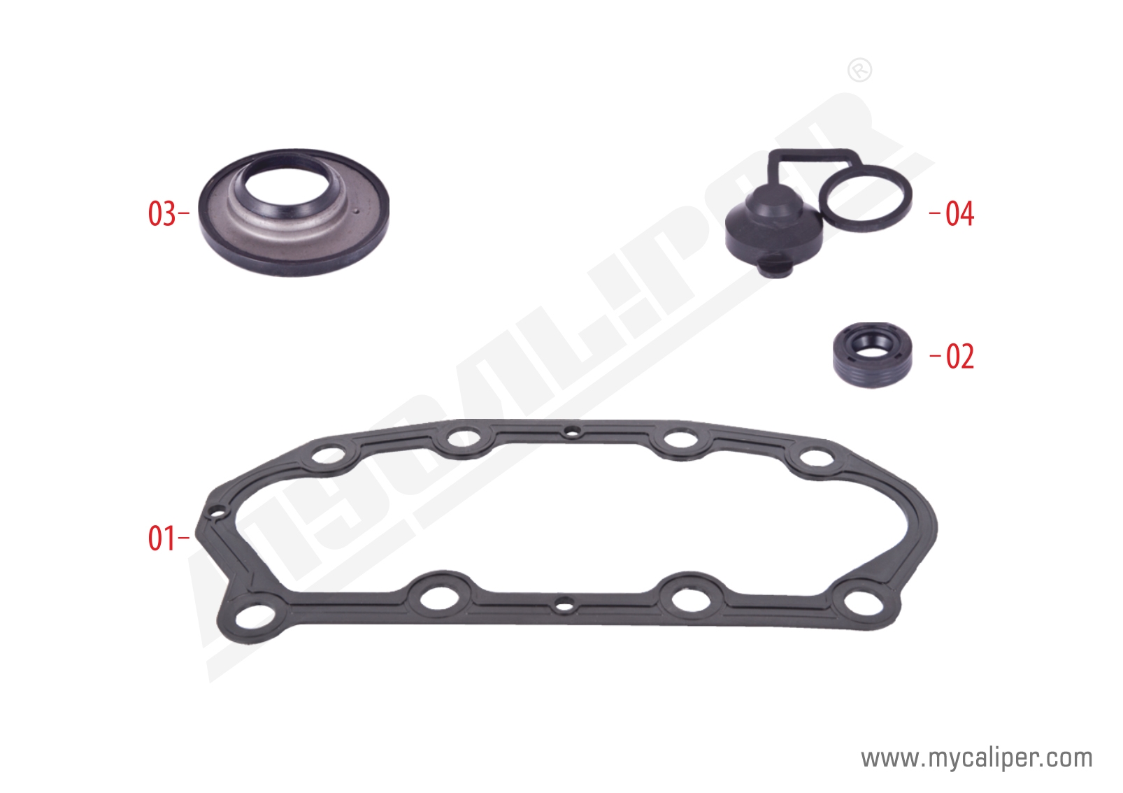 Caliper Cover Seal Repair Kit