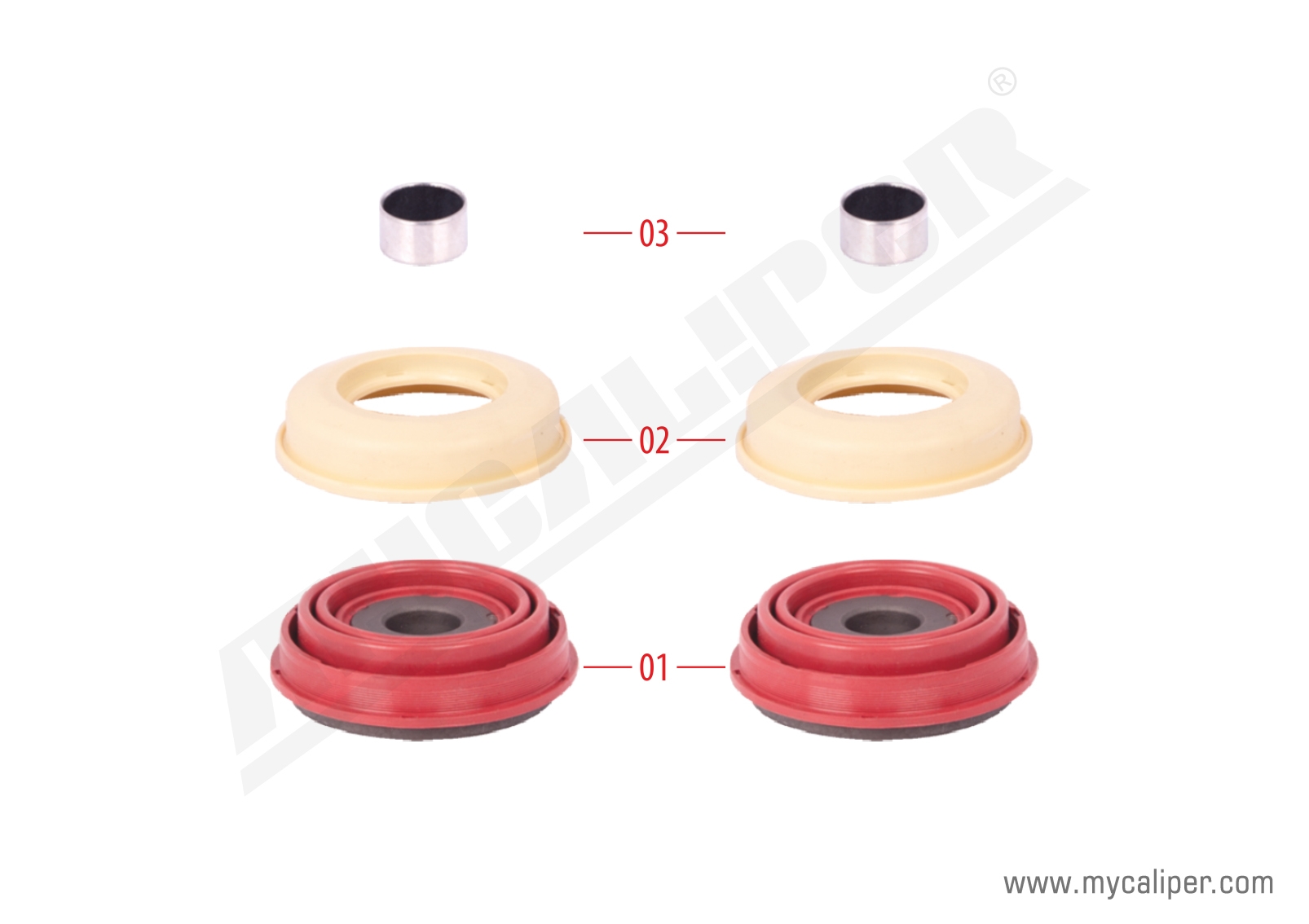 Caliper Piston Tappet Repair Kit 