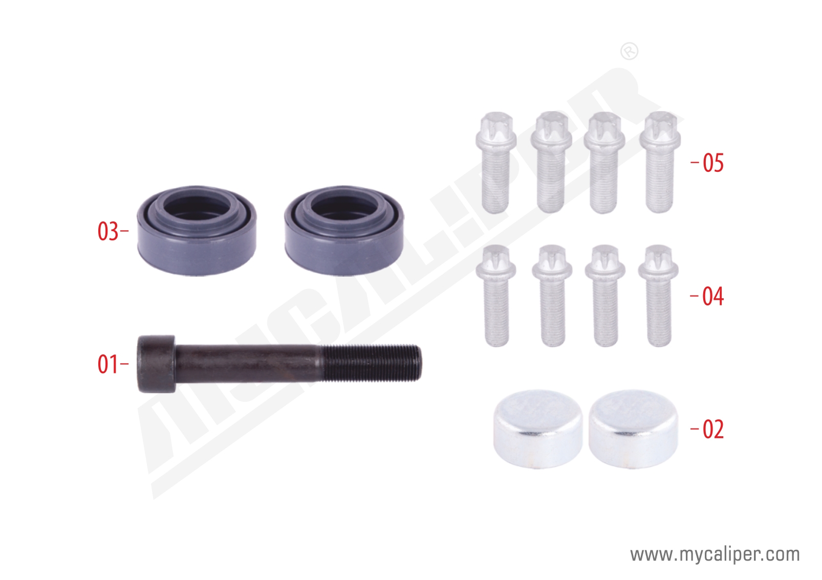 Caliper Bolts Repair Kit