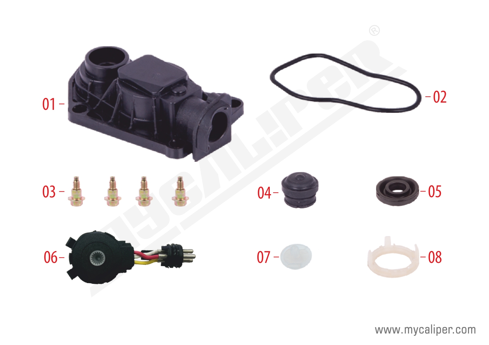 Caliper Sensor Cover (3 Cables Sensor for  12-160 MAN TGL)