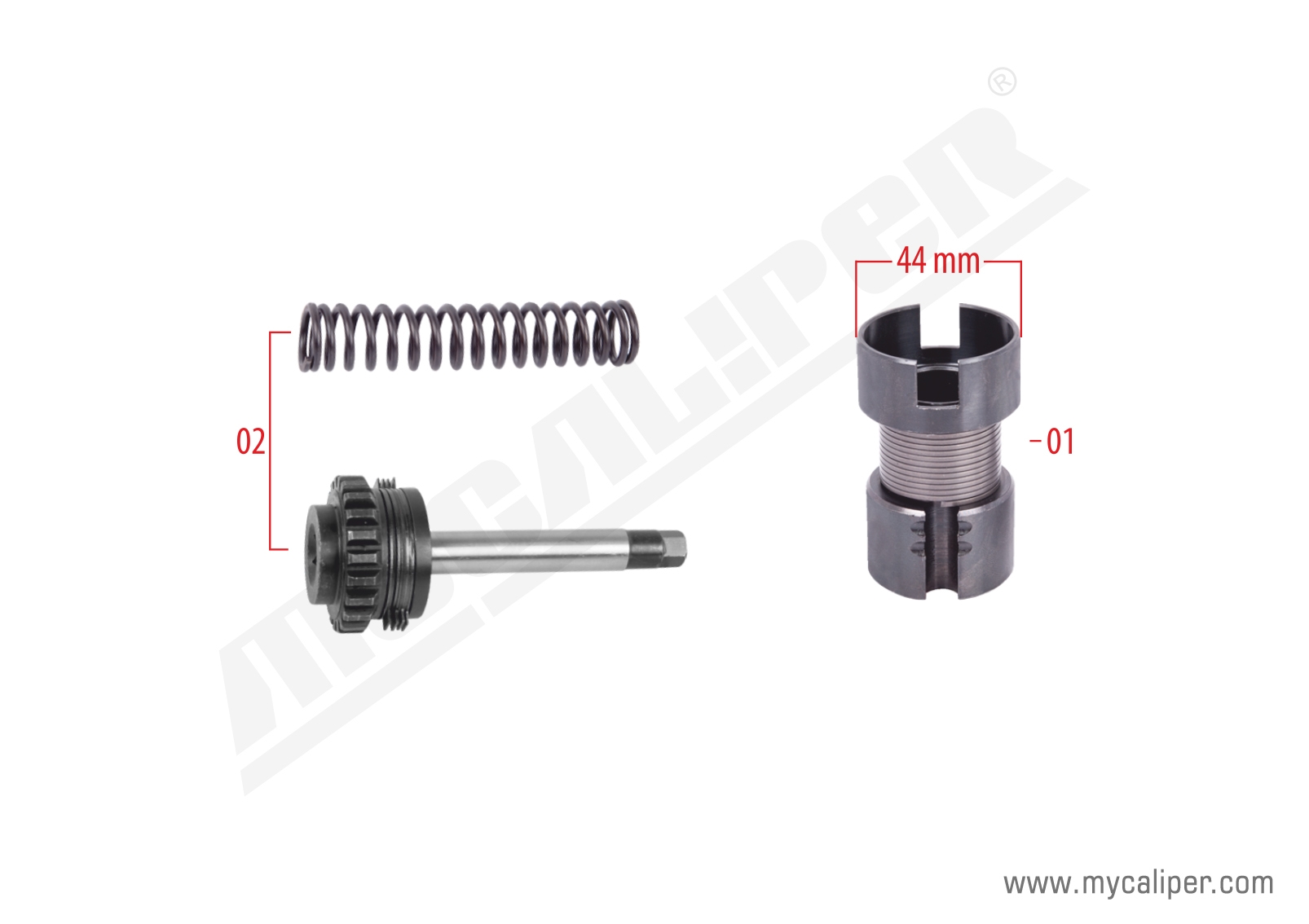 Caliper Adjusting Mechanism & Housing (Right - New Type) 