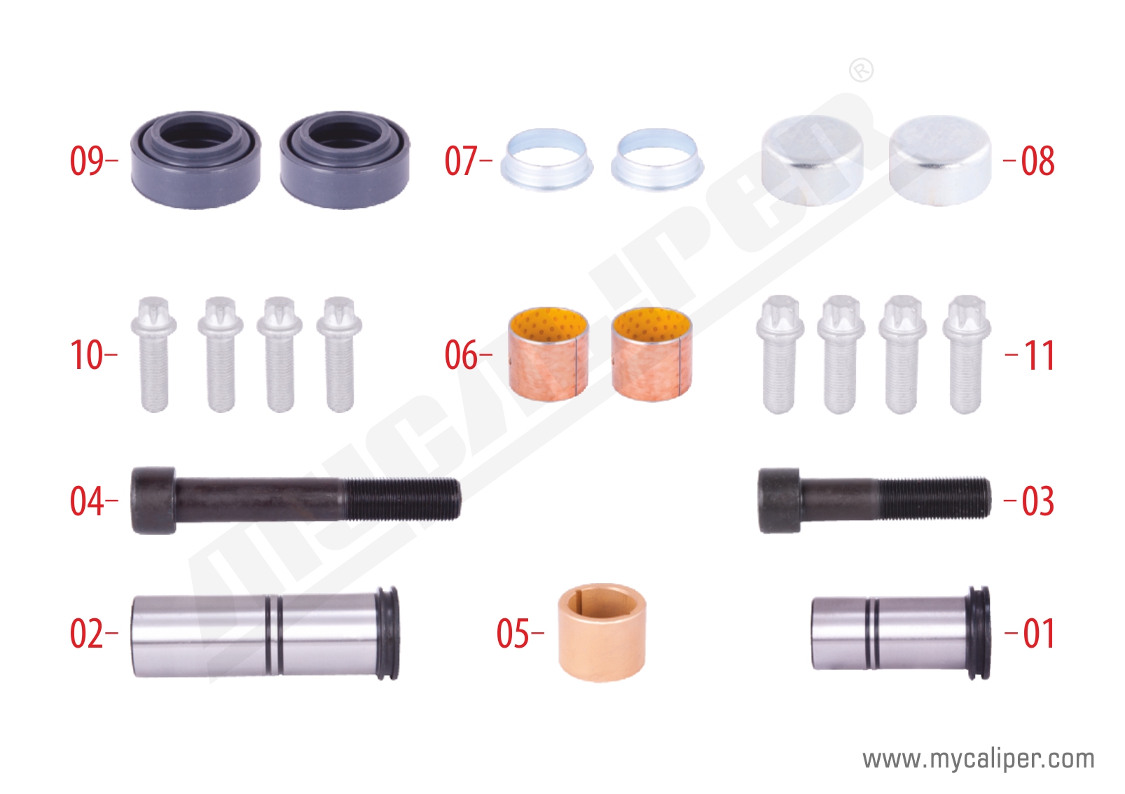 Caliper Guide Pin Repair Kit 