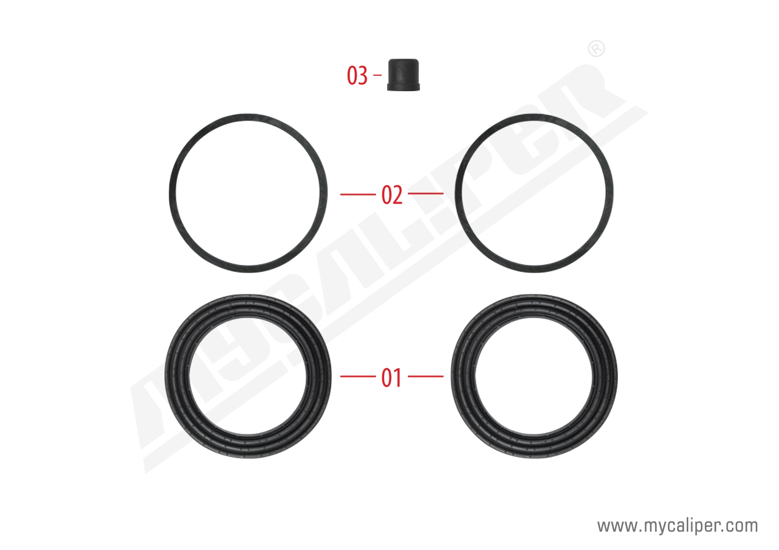 Operating Seals Kit (68 mm piston) 